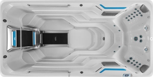 500 Fitness SwimSpa mit Swim-Machine Gegenströmung und integriertem Unterwasserlaufband – HotSpring