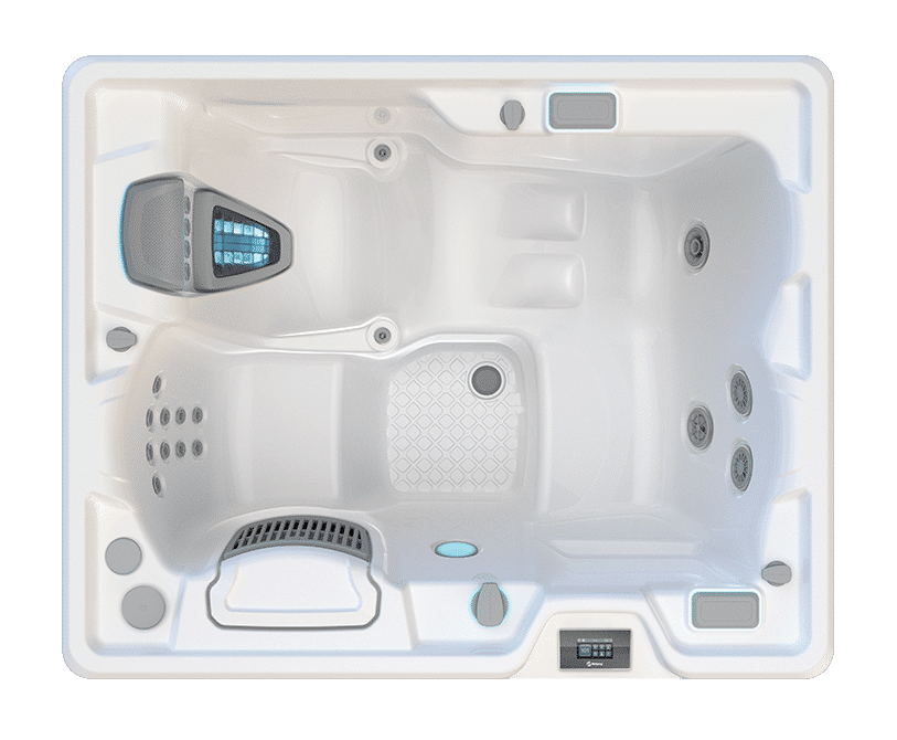 HotSpring Highlife Jetsetter – kompakter Luxus-Whirlpool mit Moto-Massage und energieeffizientem Premiumdesign.