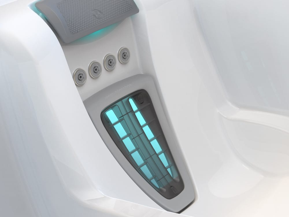 MotoMassage DX Rückendüse und Premium-Hydromassage-Jets im Highlife Whirlpool – HotSpring