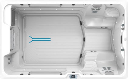 R200 RecSport SwimSpa mit ergonomischen Sitzbereichen und großem Spiel- und Trainingsbereich – HotSpring