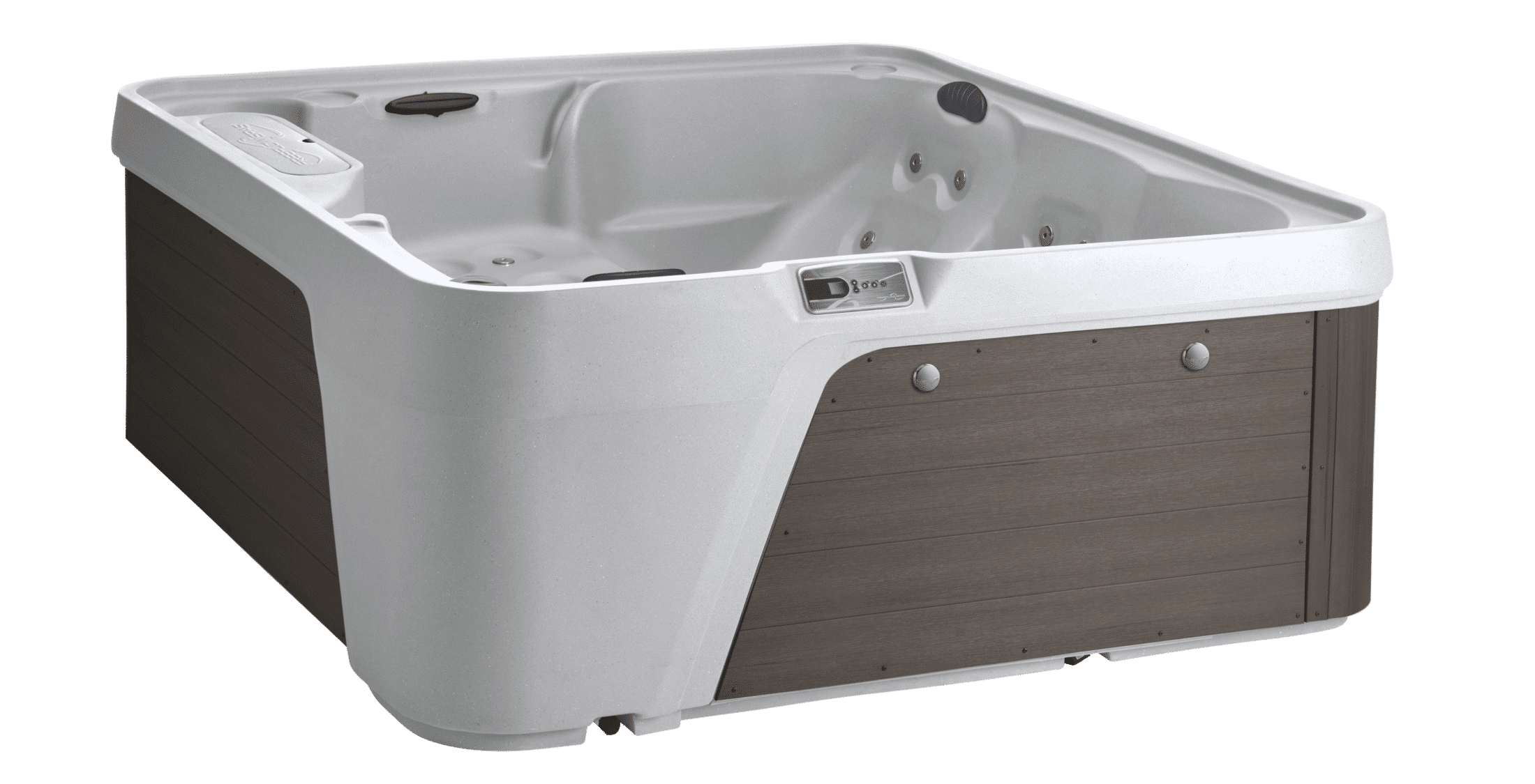 Freeflow Premier Whirlpool in kompakter Bauweise mit moderner Seitenverkleidung – HotSpring