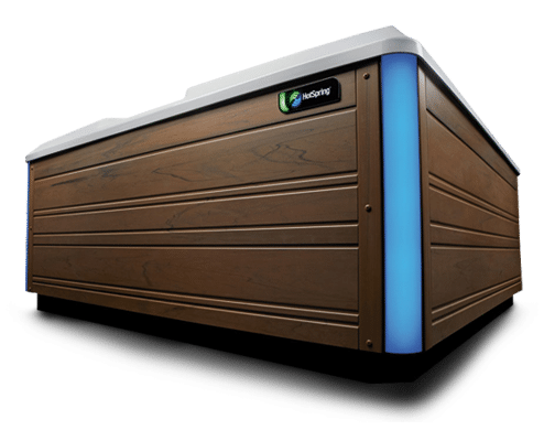 Limelight Whirlpool mit moderner Seitenverkleidung und LED-Akzenten – HotSpring