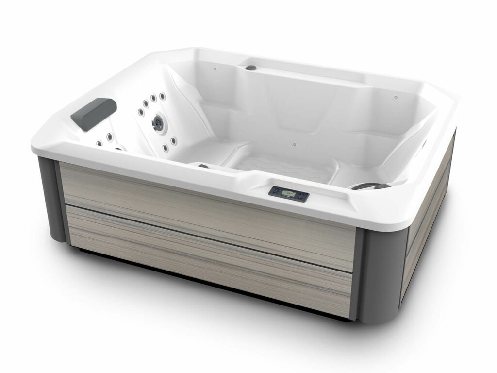 Hot Spot Stride Whirlpool mit 3 Sitzplätzen, leistungsstarken Massagedüsen und energieeffizientem Design – HotSpring