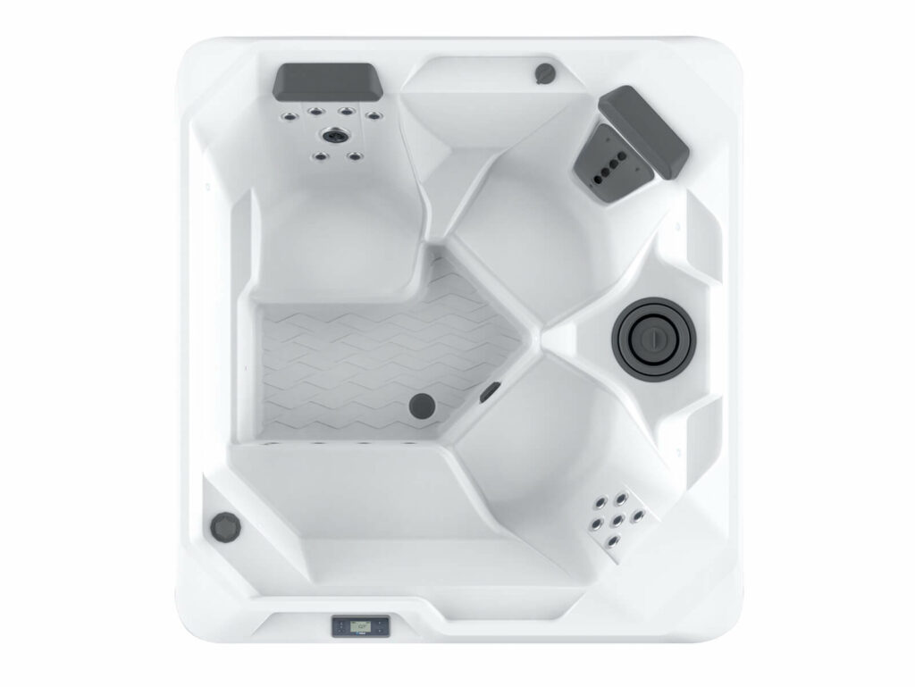 Hot Spot SX Whirlpool mit drehbarer Moto-Massage-Düse, kompaktem 3-Personen-Design und energieeffizienter Ausstattung – HotSpring