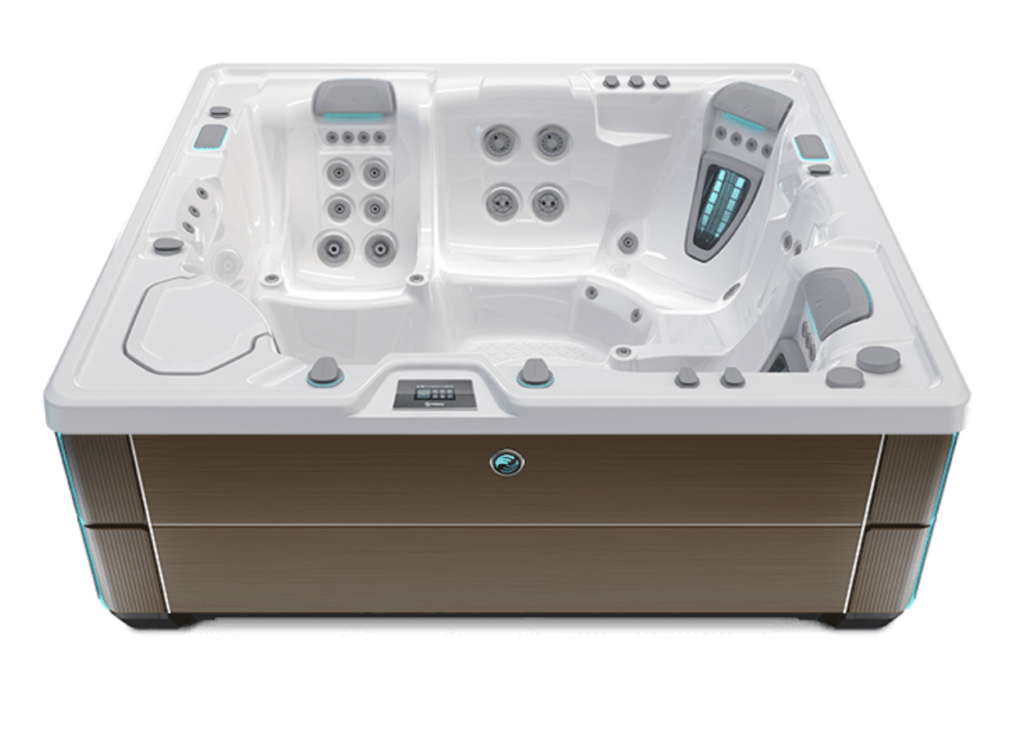 Highlife Whirlpool mit umfangreichen Hydromassage-Düsen, MotoMassage DX und modernem Premium-Design – HotSpring