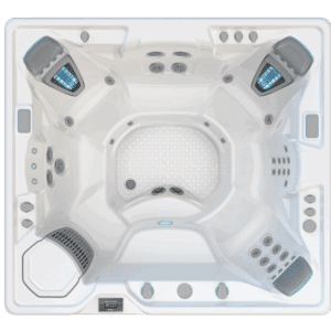 HotSpring Highlife Grandee – modernes Premium-Whirlpool-Design mit ergonomischen Sitzen und energieeffizienter Ausstattung.