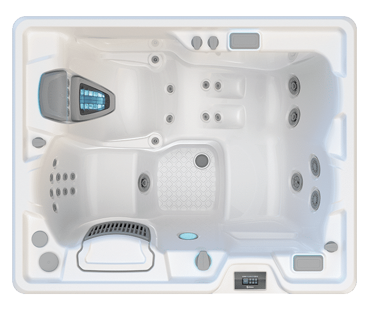 Jetsetter LX Whirlpool in moderner 3-Sitzer-Ausführung mit Premium-Massage und LED-Bedienfeld von HotSpring